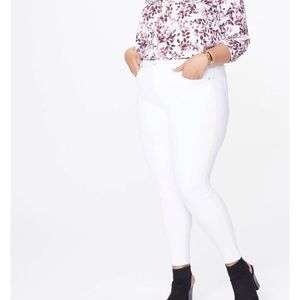 NYDJ Ami skinny cool embrace ankle jeans optic white size 24